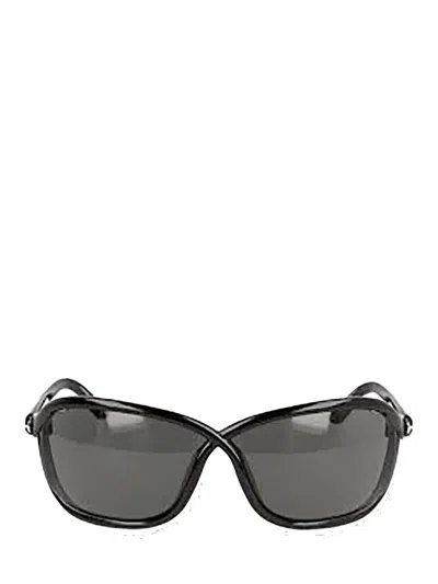 Tom Ford Butterfly Frame Sunglasses In Black