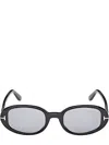Tom Ford Eyewear Iggy Oval Frame Sunglasses In Brown