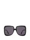 Tom Ford Eyewear Lorelai Oversized Frame Sunglasses In Black