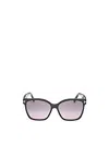 Tom Ford Iris 56mm Gradient Butterfly Sunglasses In Black