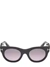 Tom Ford Round-frame Sunglasses In Black