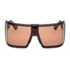 Tom Ford Women's Ft1118 Parker Sunglasses In Shiny Black/brown In Black