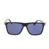 Tom Ford Nero Lucido Acetate Sunglasses In Blue