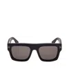 Tom Ford Fausto Square Frame Sunglasses In Black Matte
