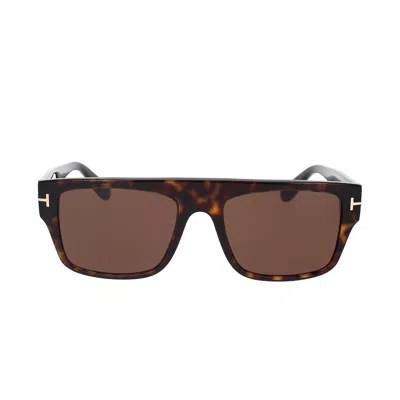 Tom Ford Womens Brown Ft0999 Square-frame Acetate Sunglasses