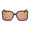 Tom Ford Solange-02 60mm Butterfly Sunglasses In Brown