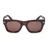 Tom Ford Eyewear Square Frame Sunglasses In Brown