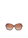 Tom Ford Rosemin 64mm Gradient Oversize Butterfly Sunglasses In Brown