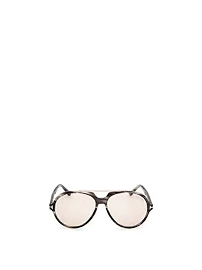 Tom Ford Aalto Aviator-style Tortoiseshell Acetate Sunglasses