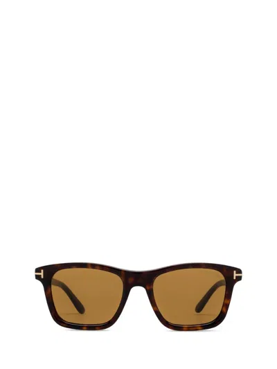 Tom Ford Eyewear Barron Square Frame Sunglasses In Brown