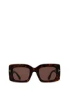 Tom Ford Womens Brown Ft1188 Brigitta Rectangle-frame Acetate Sunglasses In Brown