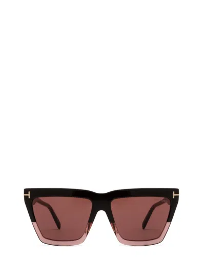 Tom Ford Eyewear Sunglasses In Shiny Dark Brown