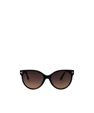 TOM FORD TOM FORD EYEWEAR TALLULAH ROUND FRAME SUNGLASSES