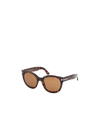 Tom Ford Eyewear Tamara Cat Eye Sunglasses In Black