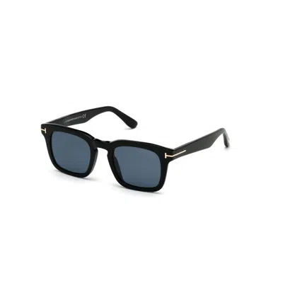 Tom Ford Fr0751 01a Sunglasses In Shiny Black