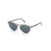 Tom Ford Aurele Blue Oval Men's Sunglasses Ft0904 57v 50
