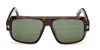 Tom Ford Men's Turner Acetate Rectangle Sunglasses In Multi