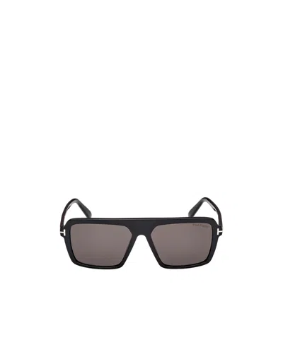 Tom Ford Eyewear Vincent Pilot-frame Sunglasses In Black