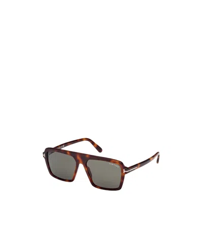 Tom Ford Eyewear Vincent Pilot-frame Sunglasses In Gray