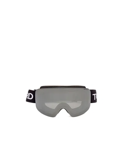 Tom Ford Eyewear Oversized Frame Sunglasses In Gray