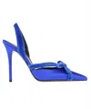 Tom Ford Woman Pumps Bright Blue Size 7.5 Textile Fibers In Blue