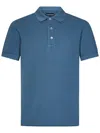 Tom Ford Towelling Polo Shirt In Blue