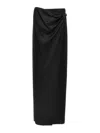 Tom Ford Maxi Wrap Skirt With Belt Detail In Black