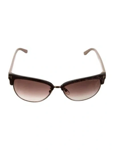 Pre-owned Tom Ford Fany Cat-eye Sunglasses In Pink