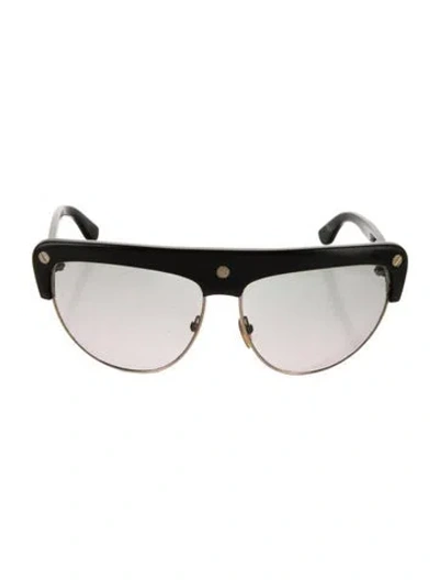 Pre-owned Tom Ford Fany Shield Sunglasses In Black
