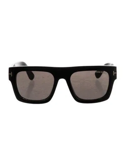 Pre-owned Tom Ford Fausio. Oversize Sunglasses In Black