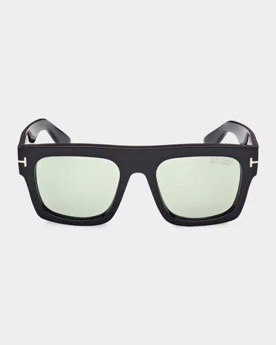 Tom Ford Fausto 53mm Square Sunglasses In Black