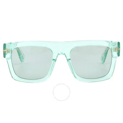 Tom Ford Fausto Blue Browline Men's Sunglasses Ft0711 84v 53