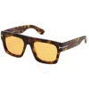 Tom Ford Fausto Brown Browline Men's Sunglasses Ft0711 56e 53