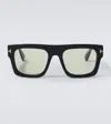 Tom Ford Fausto Flat-top Sunglasses In Black