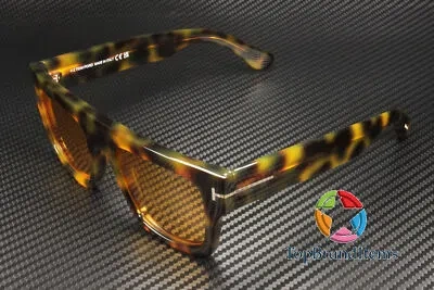Pre-owned Tom Ford Fausto Ft0711 56e Havana Brown Plastic 53 Mm Men's Sunglasses In Yellow