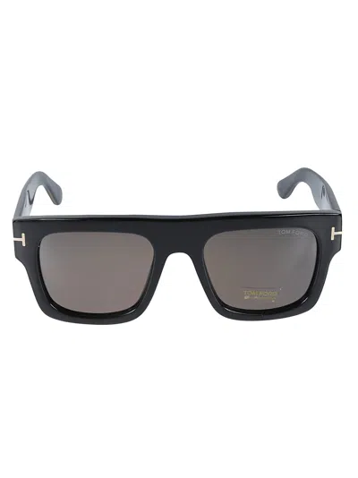 Tom Ford Fausto Geometric Sunglasses In 01a