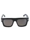 Tom Ford Fausto Square Frame Sunglasses In 5301a - Nero Lucido / Fumo