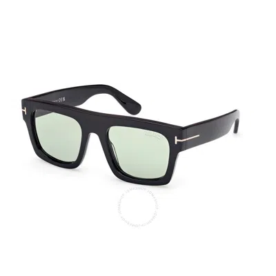 Tom Ford Fausto Green Photochromatic Browline Men's Sunglasses Ft0711 01n 53