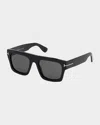 Tom Ford Fausto Square-frame Acetate Sunglasses In Black