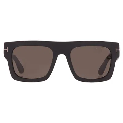 Tom Ford Fausto M Ft0711 02a Square Sunglasses In Brown