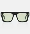 Tom Ford Fausto Square-frame Acetate Sunglasses In Black