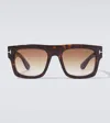 Tom Ford Eyewear Square Frame Sunglasses In Brown