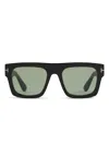 Tom Ford Ft0711 Oversized Square Frame Sunglasses In Black