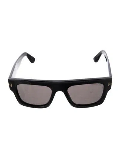 Pre-owned Tom Ford Fausto Wayfarer Sunglasses In Black