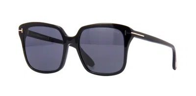 Pre-owned Tom Ford Faye -02 Ft 0788 Black/dark Grey (01a) Sunglasses In Gray