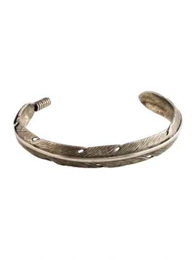 Pre-owned Tom Ford Feather Cuff, 7.5" In Multicolor