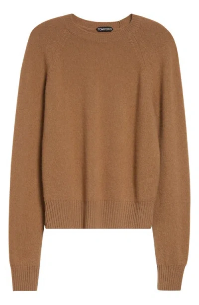 TOM FORD TOM FORD FELTED CASHMERE CREWNECK SWEATER