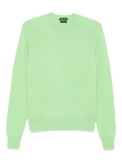 TOM FORD TOM FORD FELTED PURE CASHMERE LONG SLEEVES CREW NECK SWEATER CLOTHING