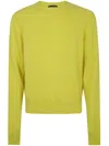 Tom Ford Cashmere Long Sleeve Crew Sweater In Multi