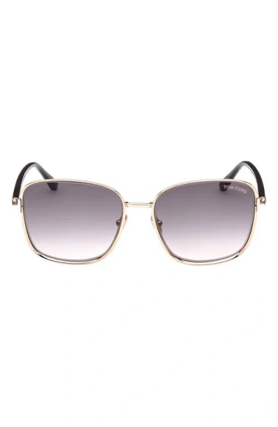 Tom Ford Fern 57mm Square Sunglasses